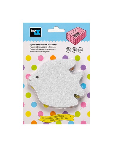Figuras adhesivas anti-resbalones forma pez 5302-0 (blister 12 unid.) inofix