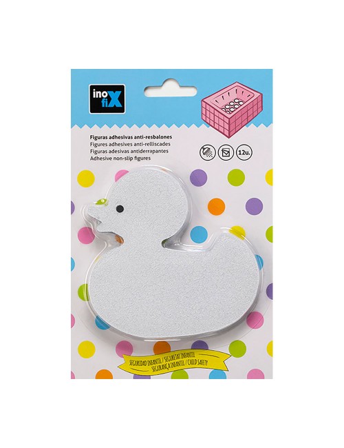 Figuras adhesivas anti-resbalones forma pato 5304-0 (blister 12 unid.) inofix