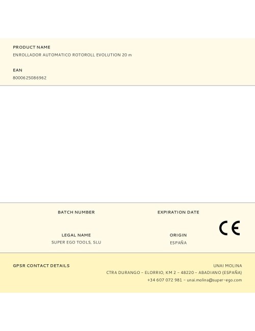 Enrollador automatico rotoroll evolution 20 m