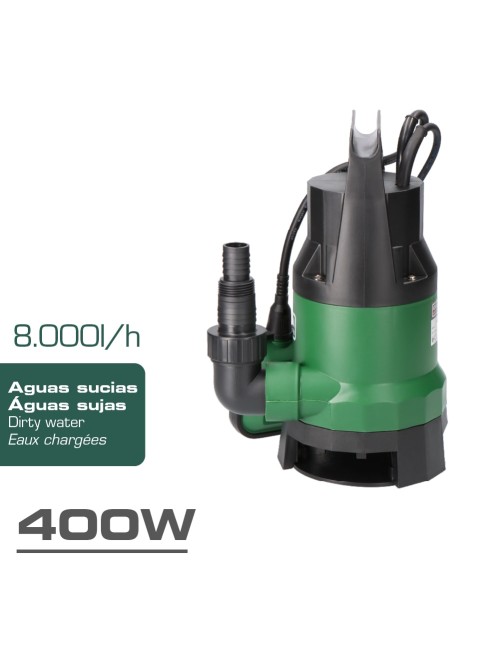 Bomba de drenaje aguas sucias 400 w