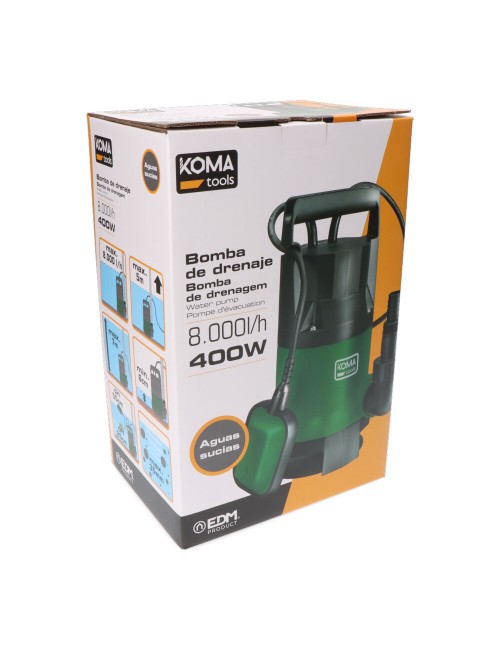 Bomba de drenaje aguas sucias 400 w