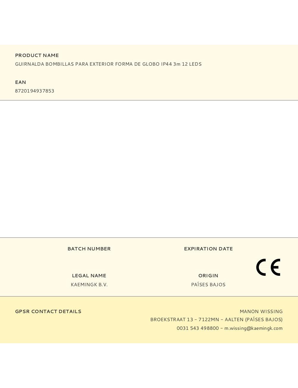 Guirnalda bombillas para exterior forma de globo ip44 3m 12 leds