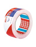 Cinta de balizar adhesiva rojo/blanco 50 mm x 33 m