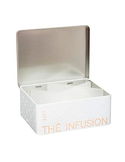 Caja metálica modelo scandi nature para infusiones para 100 uds