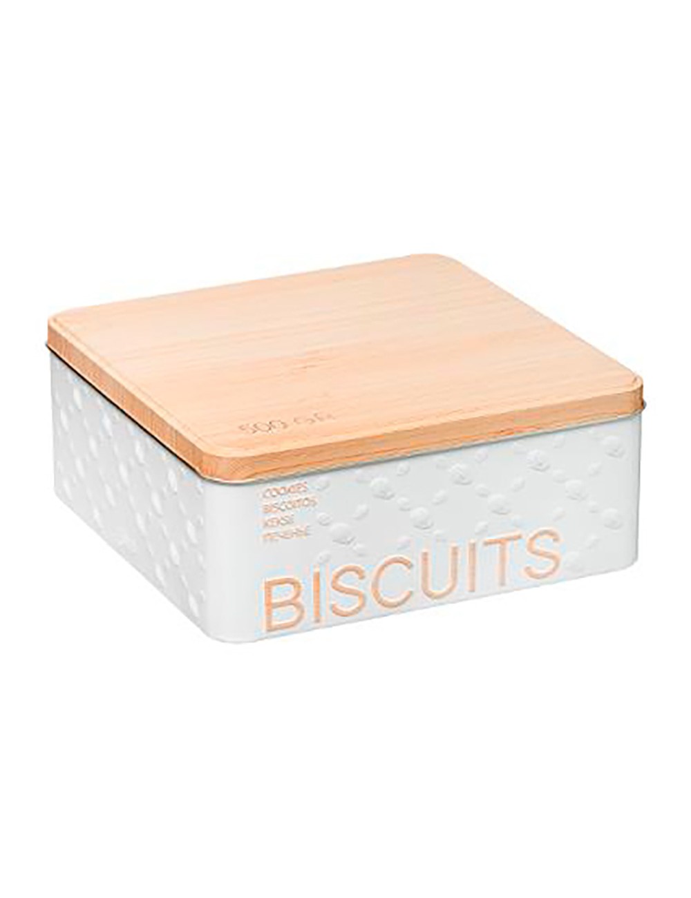 Caja metálica modelo scandi nature para galletas 500 g