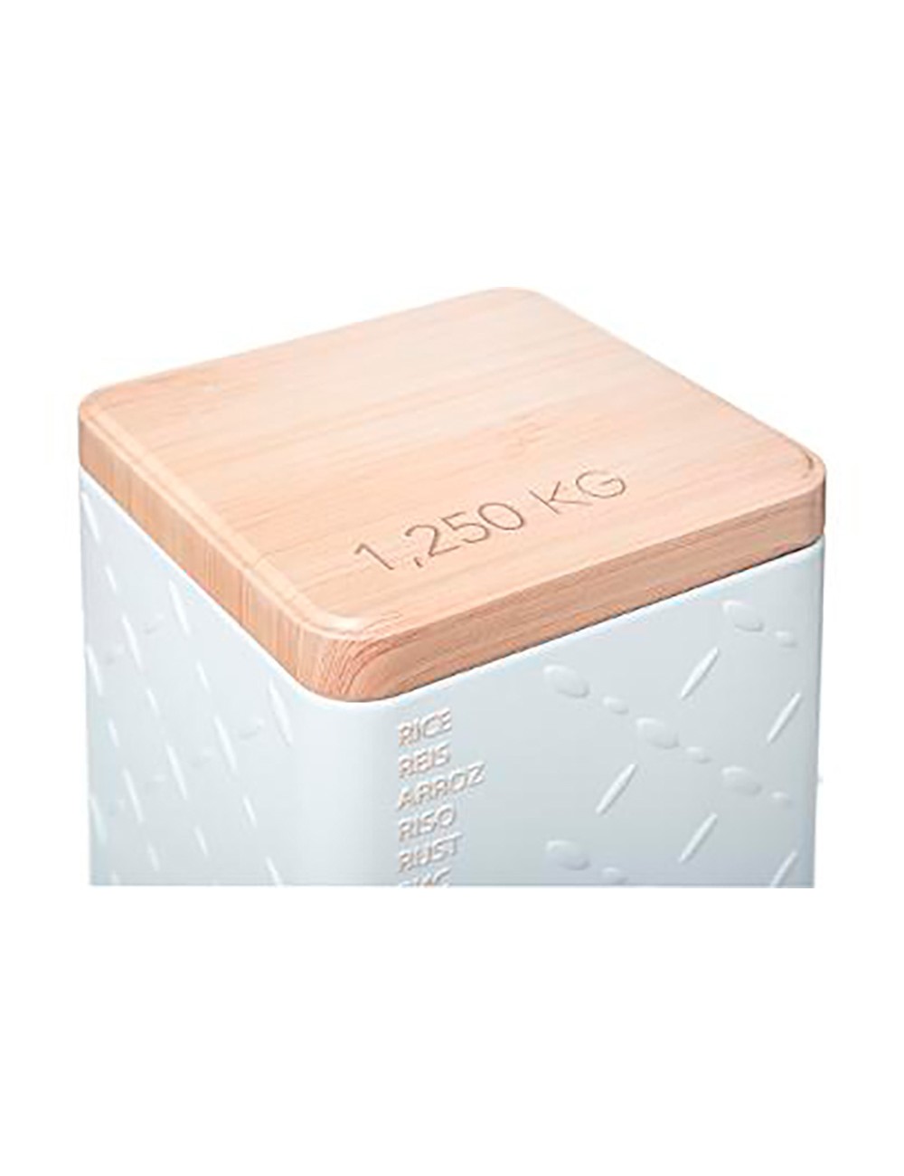 Caja metálica modelo scandi nature para arroz 1250 g