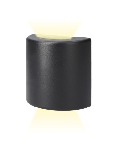 Aplique led ovalado 3 w 60 lm 4000 k luz dia ip54 12 x 12 x 6 cm