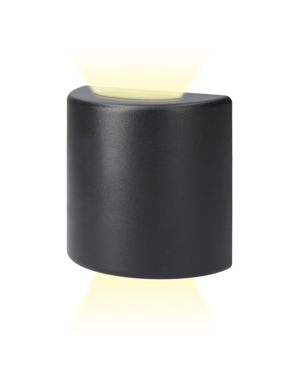 Aplique led ovalado 3 w 60 lm 4000 k luz dia ip54 12 x 12 x 6 cm