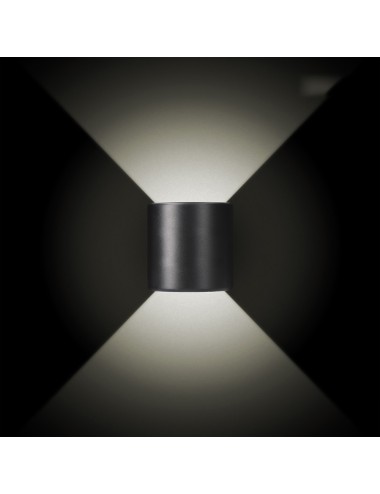 Aplique led ovalado 3 w 60 lm 4000 k luz dia ip54 12 x 12 x 6 cm