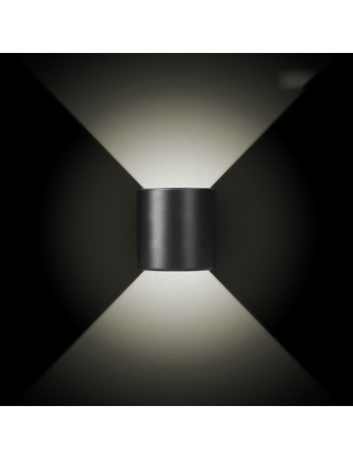 Aplique led ovalado 3 w 60 lm 4000 k luz dia ip54 12 x 12 x 6 cm