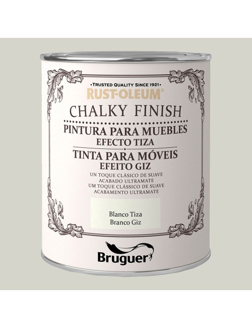Rust-oleum chalky finish muebles blanco tiza 750 ml