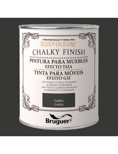 Rust-oleum chalky finish muebles grafito, 750 ml