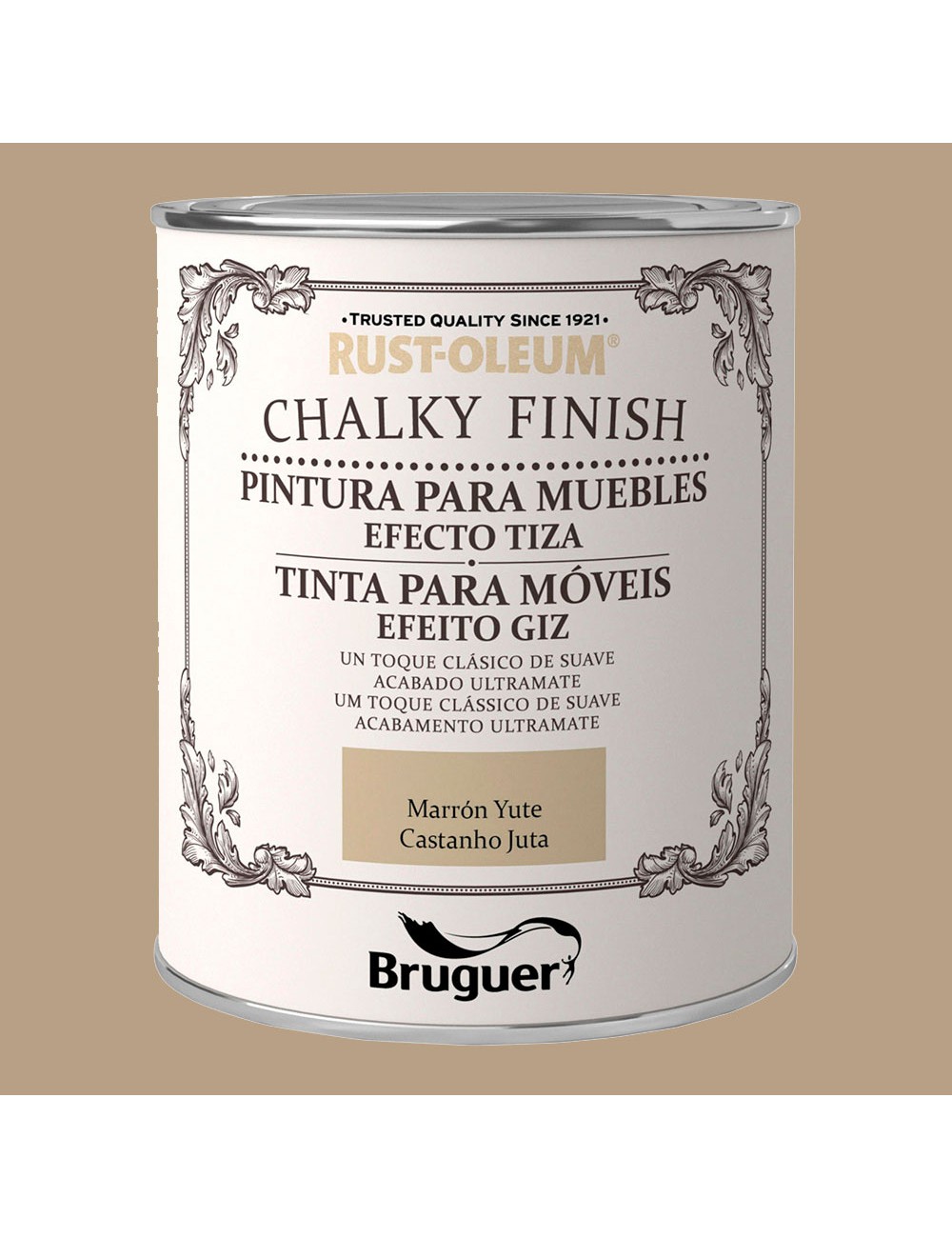 Rust-oleum chalky finish muebles marron yute, 750 ml