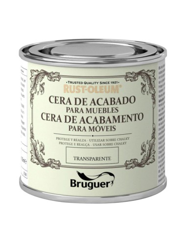 Rust-oleum chalky finish cera para muebles transparente 125 ml