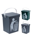 Papelera colores surtidos 19,5 x 17 x 23,5 cm 5 l