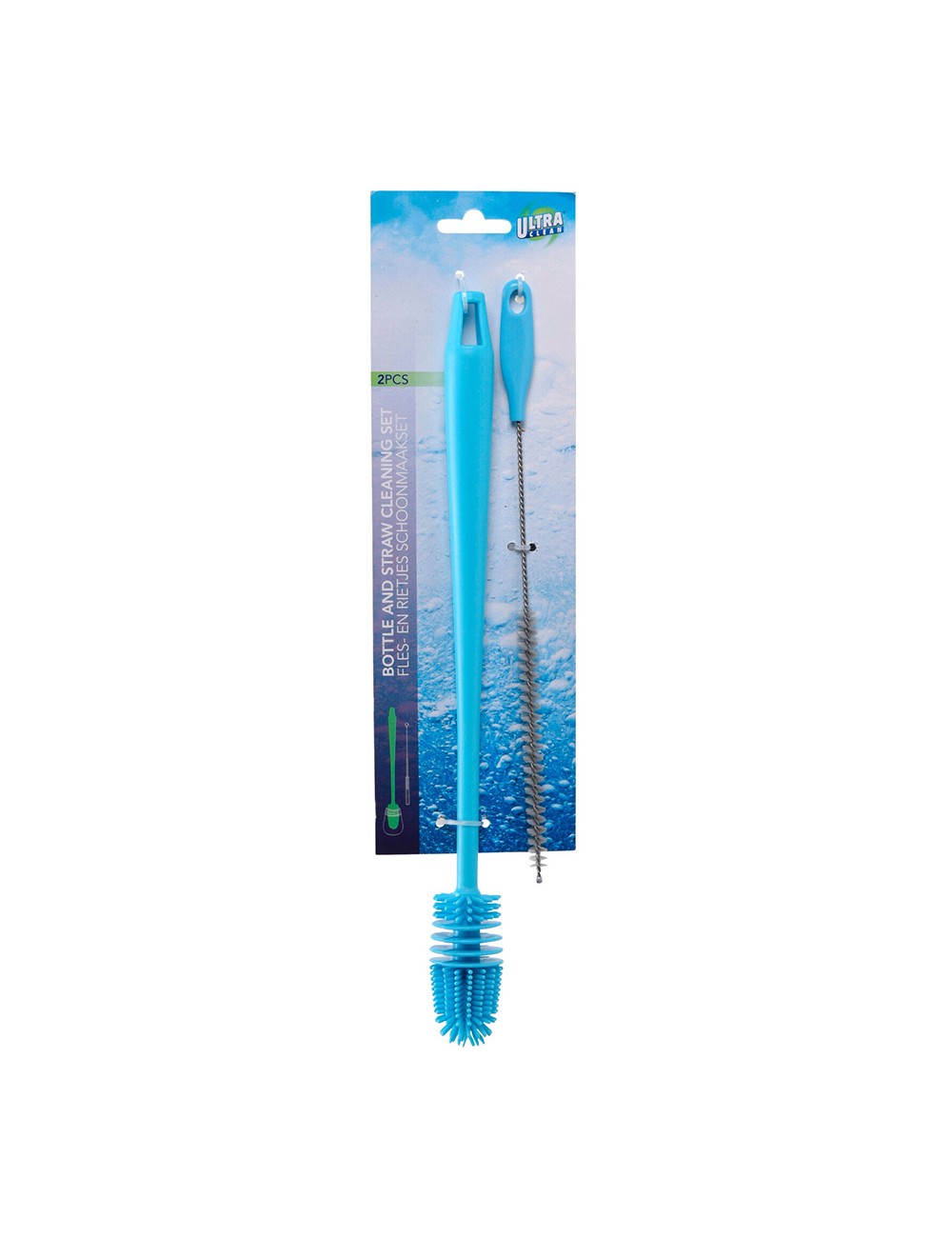 Cepillo limpia botellas colores surtidos, 2 uds