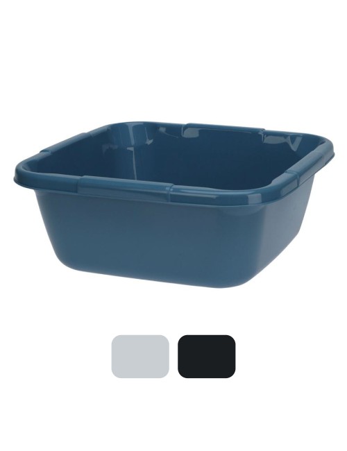 Palangana cuadrada colores variados 34 x 34 x 13 cm