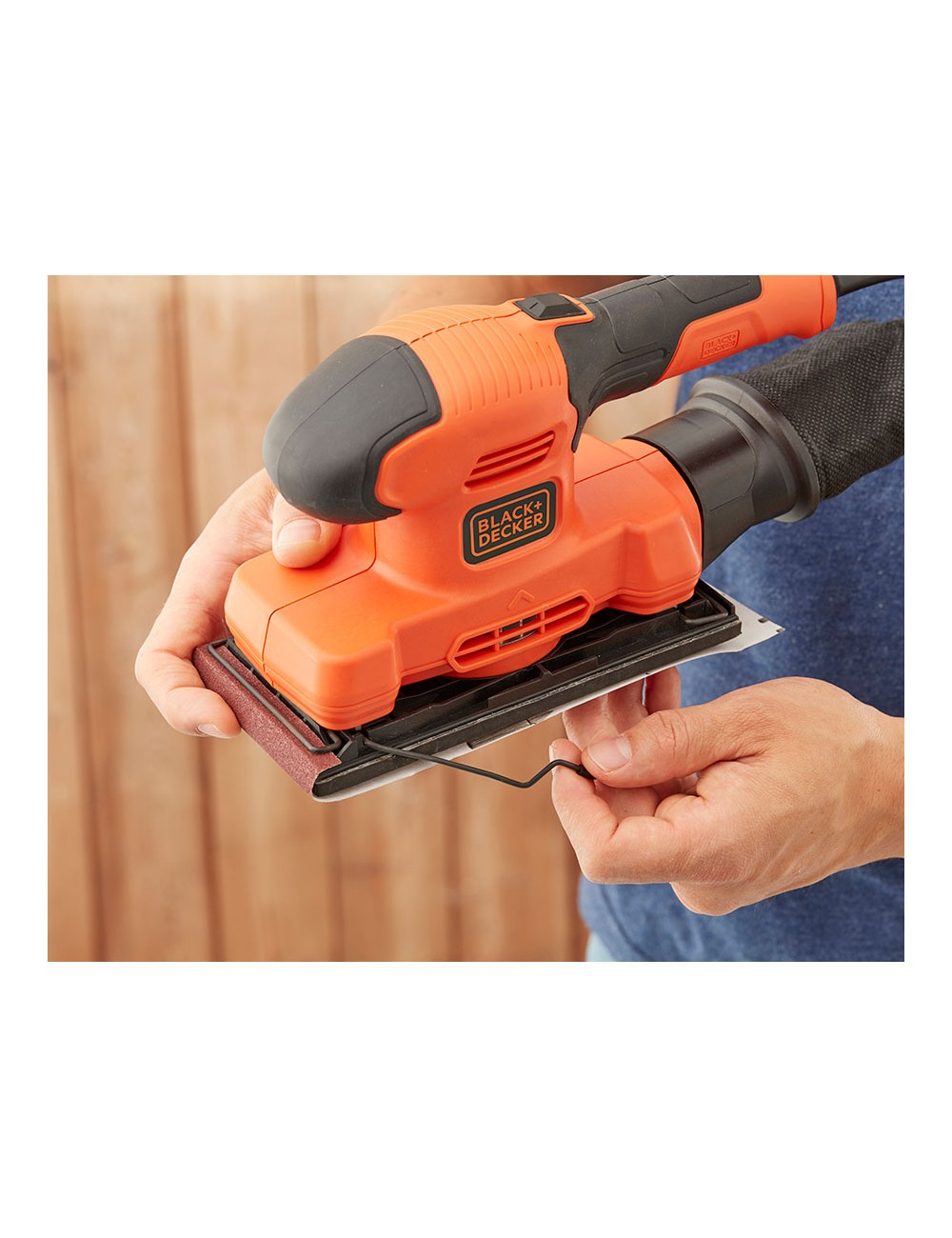 Lijadora orbital 150w de 1/3 bew220-qs black+decker