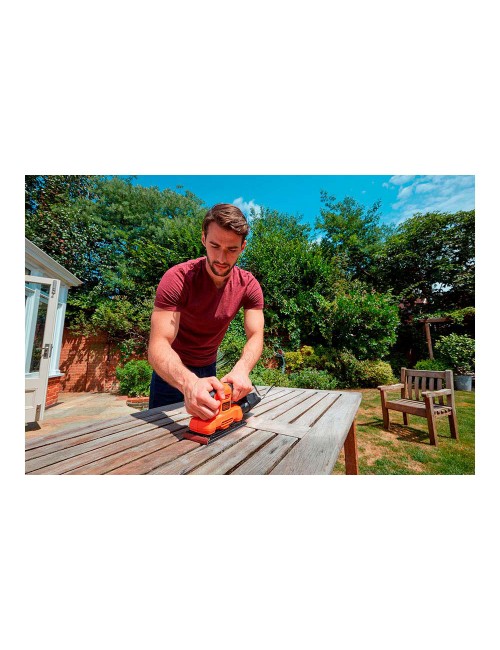 Lijadora orbital 150w de 1/3 bew220-qs black+decker