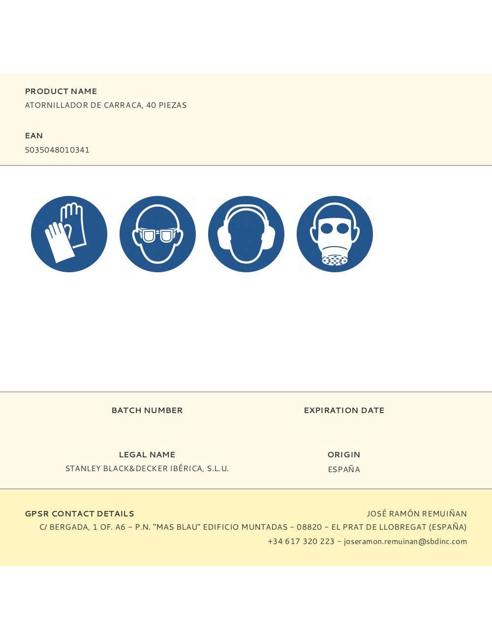 Atornillador de carraca, 40 piezas