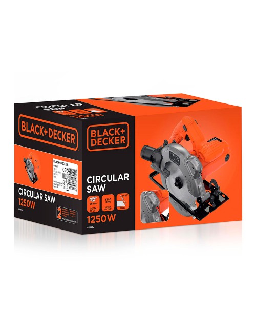 Sierra circular 1250w cs1250l-qs black+decker
