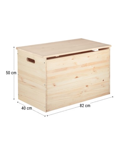 Baul dinamic de pino 80 x 40 x 50 cm