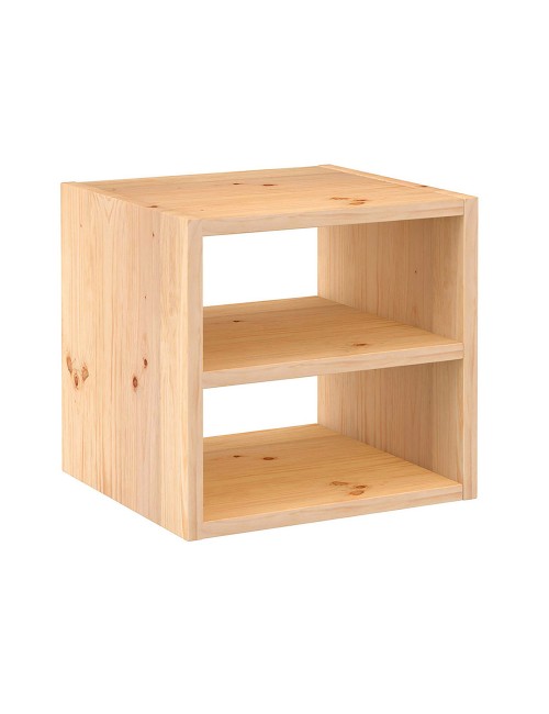 Estanteria modular 1 cubos + balda intermedia dinamic pino macizo 36,2 x 33 x 36,2 cm