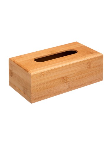 Caja de bambú para pañuelos 25 x 13 x 8,7 cm