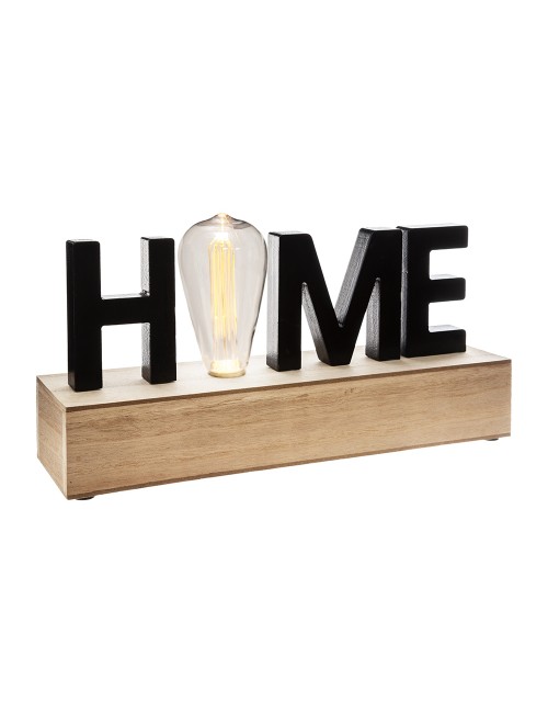 Figura led 'home' e27 a pilas 34 x 16 x 8 cm