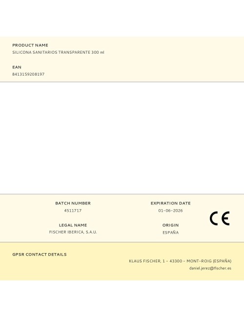 Silicona baños transparente 300 ml