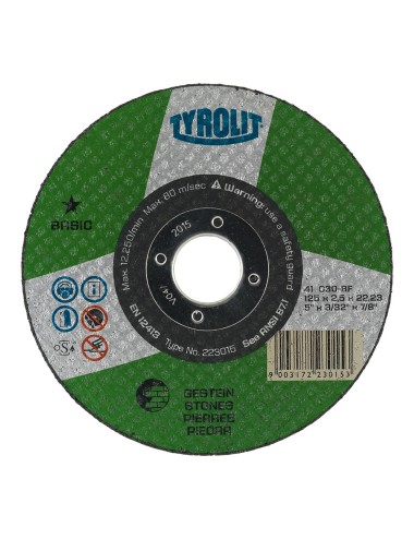 Disco corte bombeado ø115 x 2,5 x 22,23 mm c30s-bf