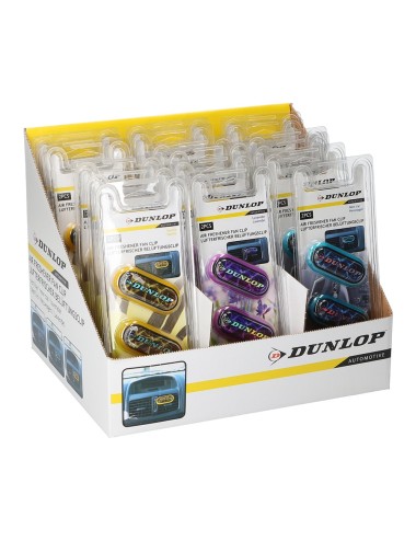 Ambientador para rejilla de climatizador de coche dunlop colores / modelos surtidos