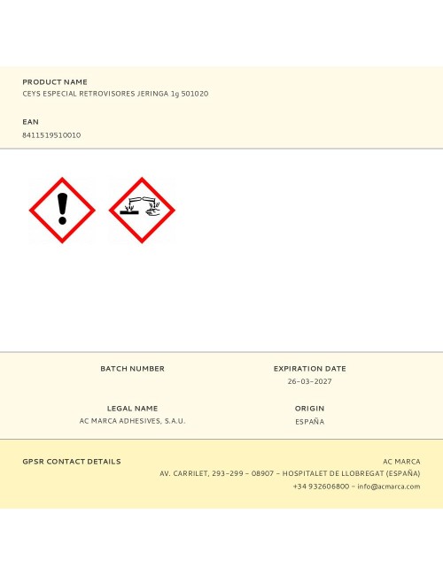 Adhesivo especial reparación retrovisores adhesivo 1 g + malla