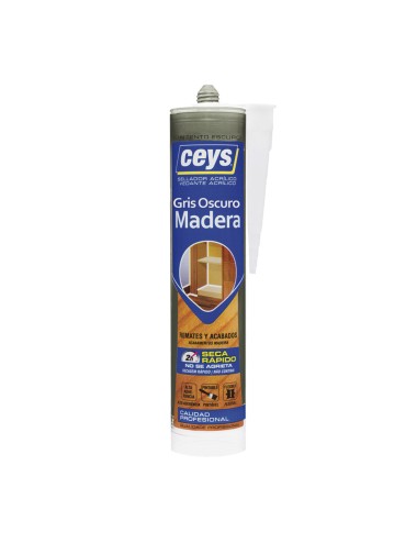 Sellador acrílico madera gris oscuro 300 ml