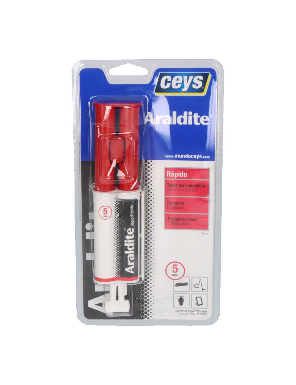 Ceys araldite rápido jeringa 24 ml