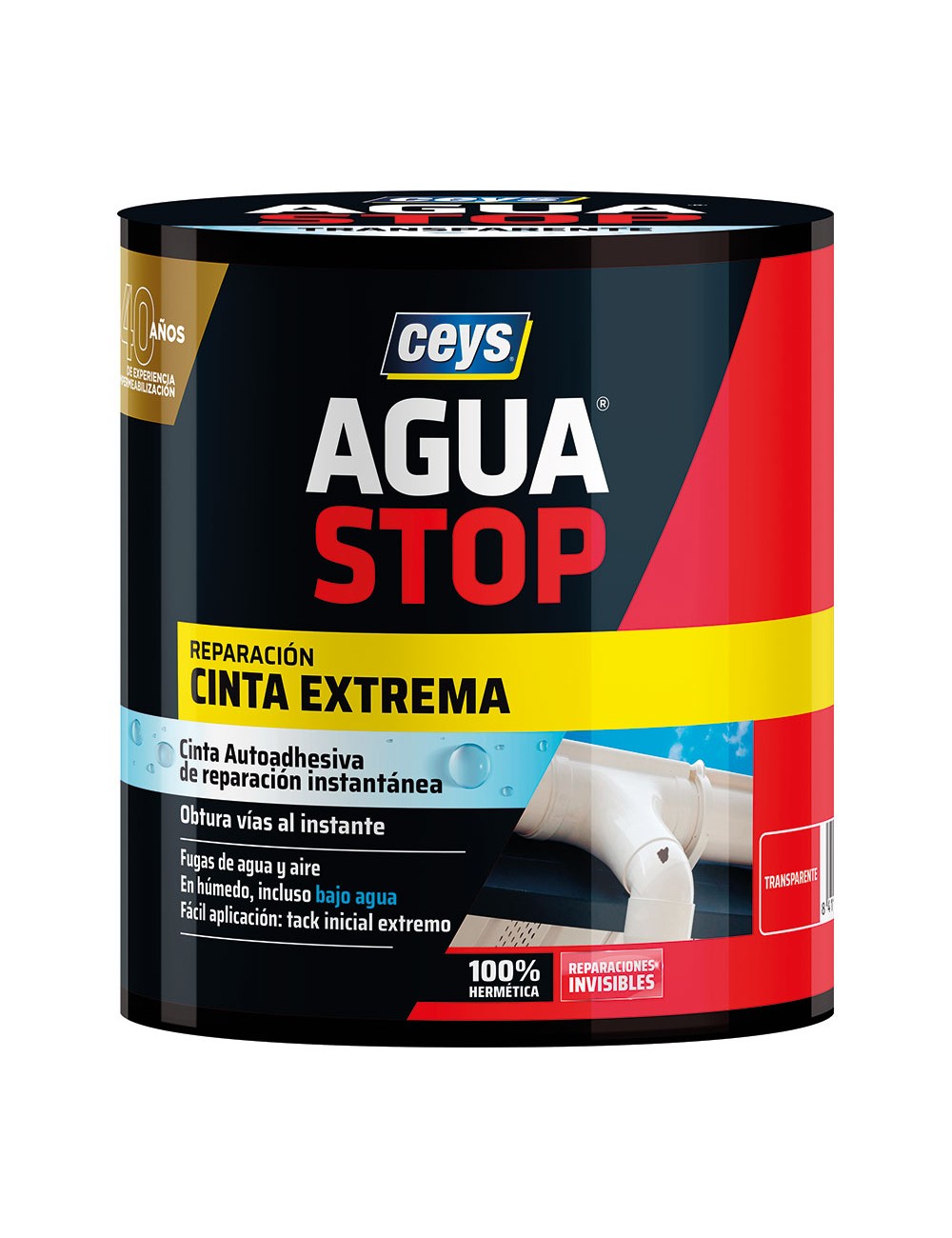 Agua stop cinta extrema instantánea transparente