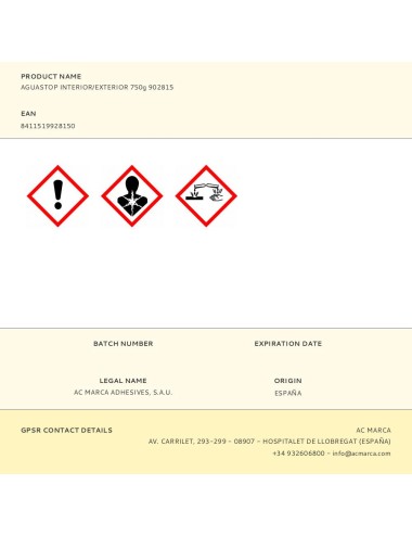 Aguastop interior/exterior 750 g