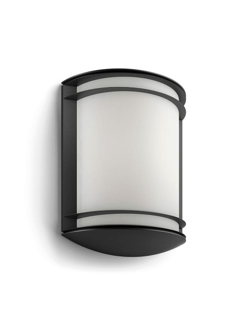 Aplique led modelo antelope 6 w 600 lm 4000 k negro 8,9 x 26,9 x 19,9 cm