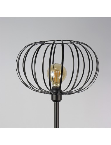 Lámpara de pie (salon) vintage e27 60 w color negro ø35 x 150 cm