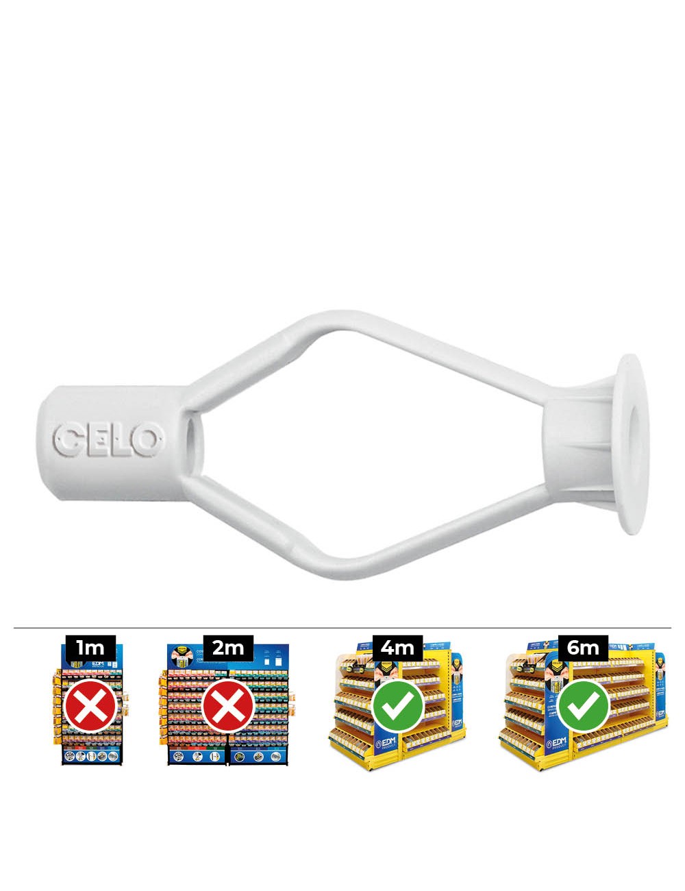 Taco carton yeso ø6mm hr (caja 100 unid)