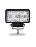 Faro de trabajo rectangular 6 led 1200 lm 18w 10 - 30v