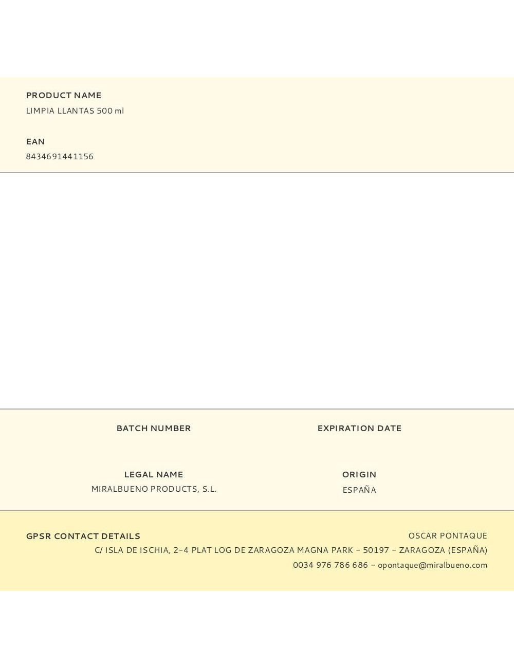 Limpia llantas 500 ml