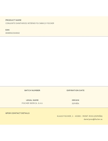 Conjunto sanitarios interno fsi 548413 fischer
