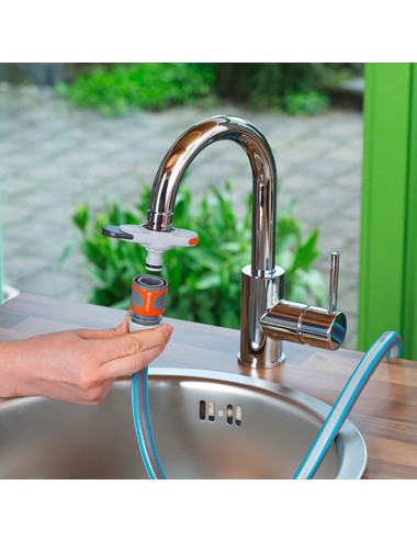 Adaptador para grifo de interior rosca m22x1 hembra, m24x1 macho. gardena