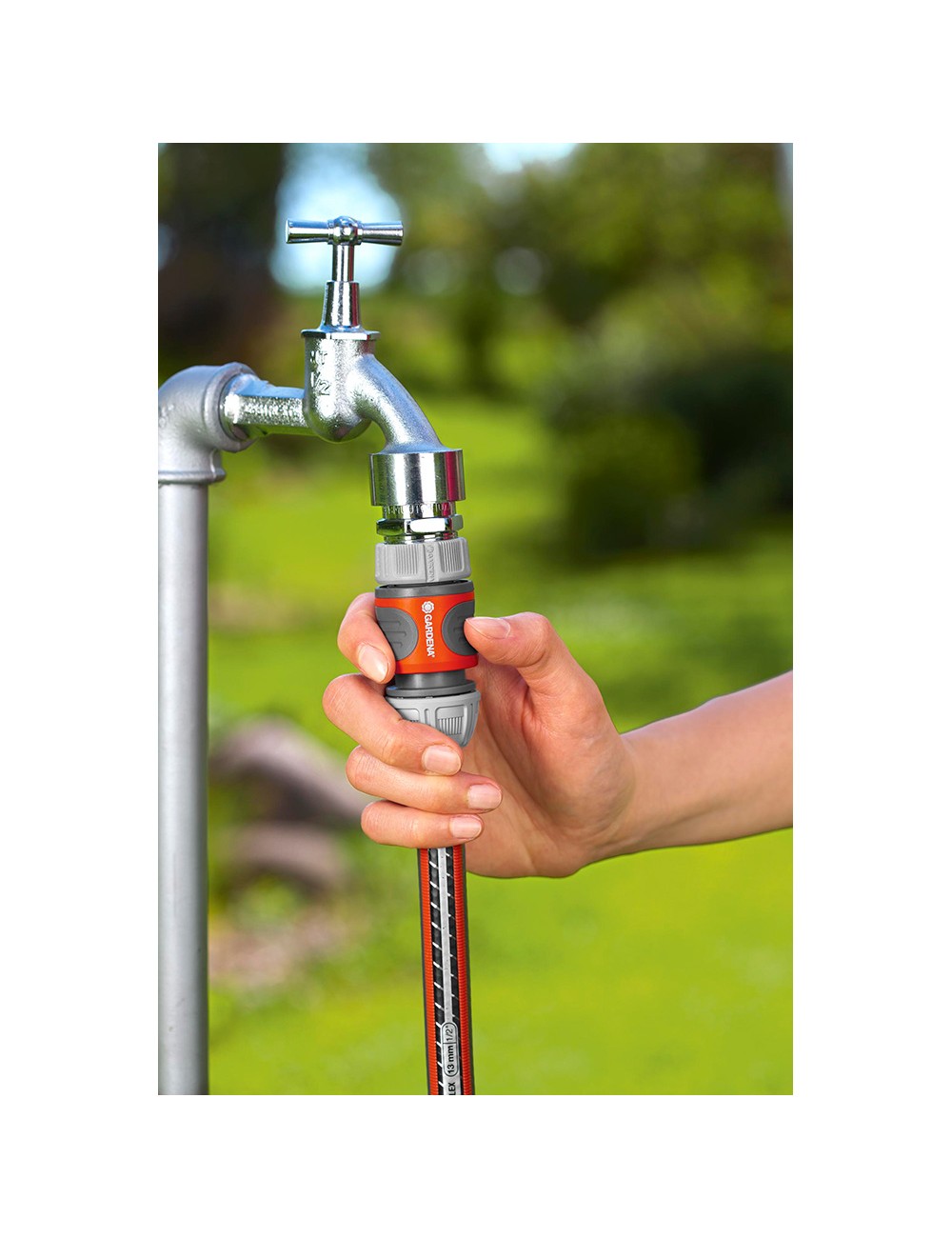 Conector rapido stop agua 3/4", blister