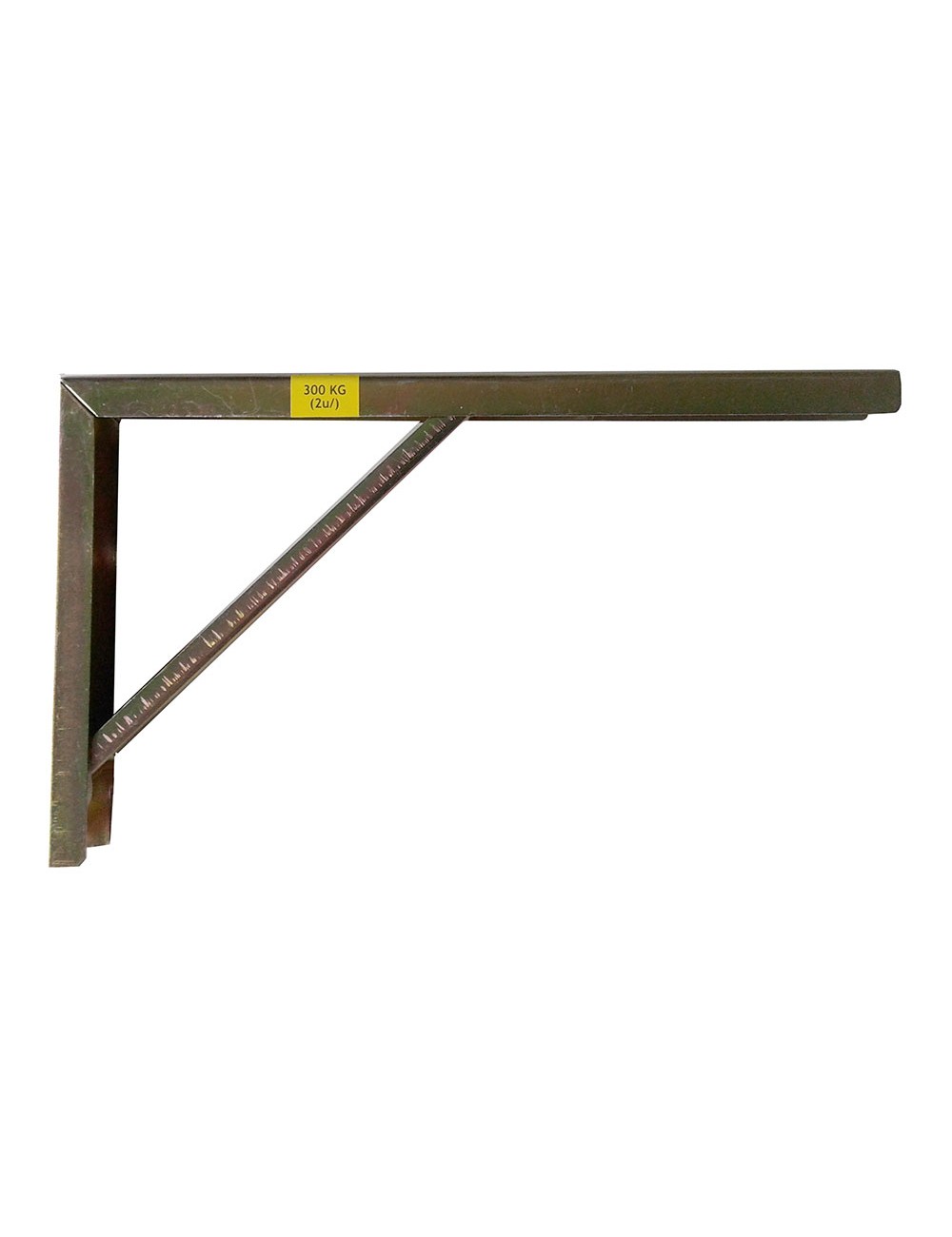 Escuadra de acero bicromatado robusto 20 x 30 cm