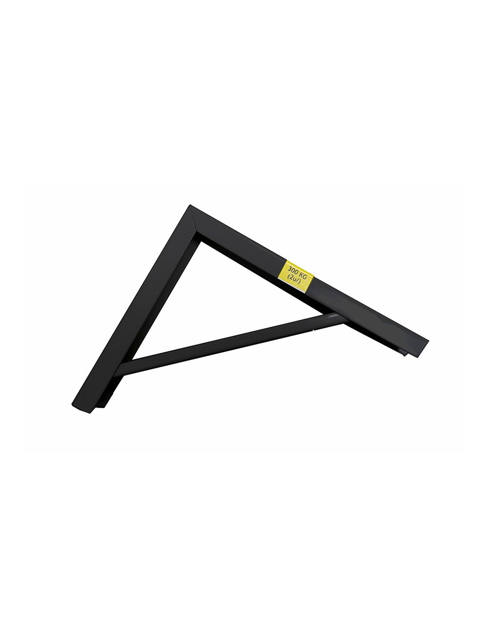 Escuadra de acero negro robusto 18 x 20 cm edm