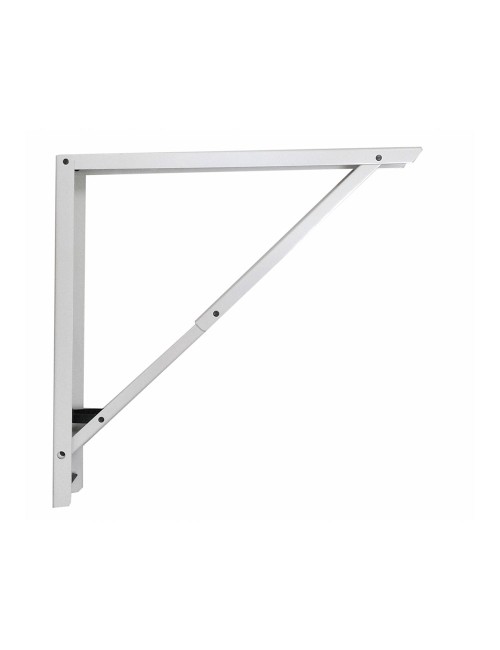 Escuadra de acero plegable abat-plan blanco 40 x 40 cm