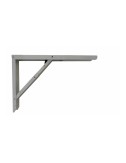 Escuadra de acero plegable abat-table plata 30 x 40 cm