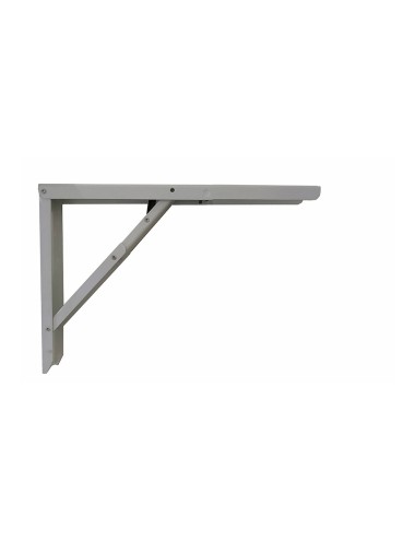 Escuadra de acero plegable abat-table plata 30 x 40 cm